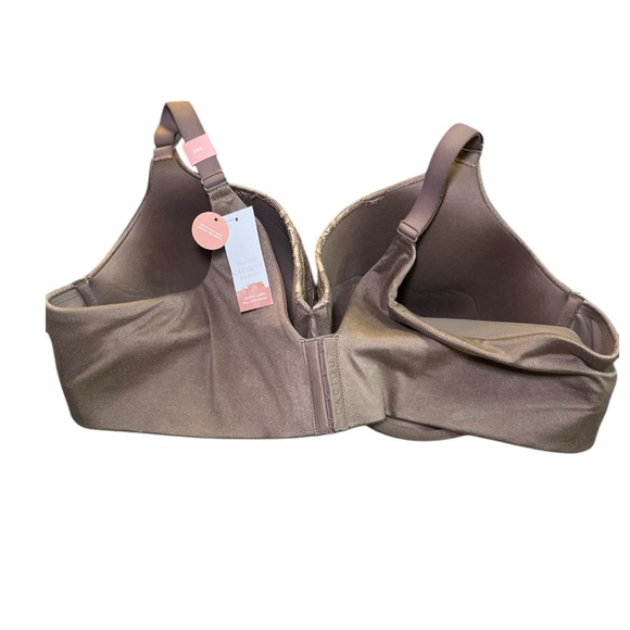CACIQUE Backsmoother Lightly Lined Bra Tan Brown NWT Plus Size‎ Full Coverage - Picture 2 of 7